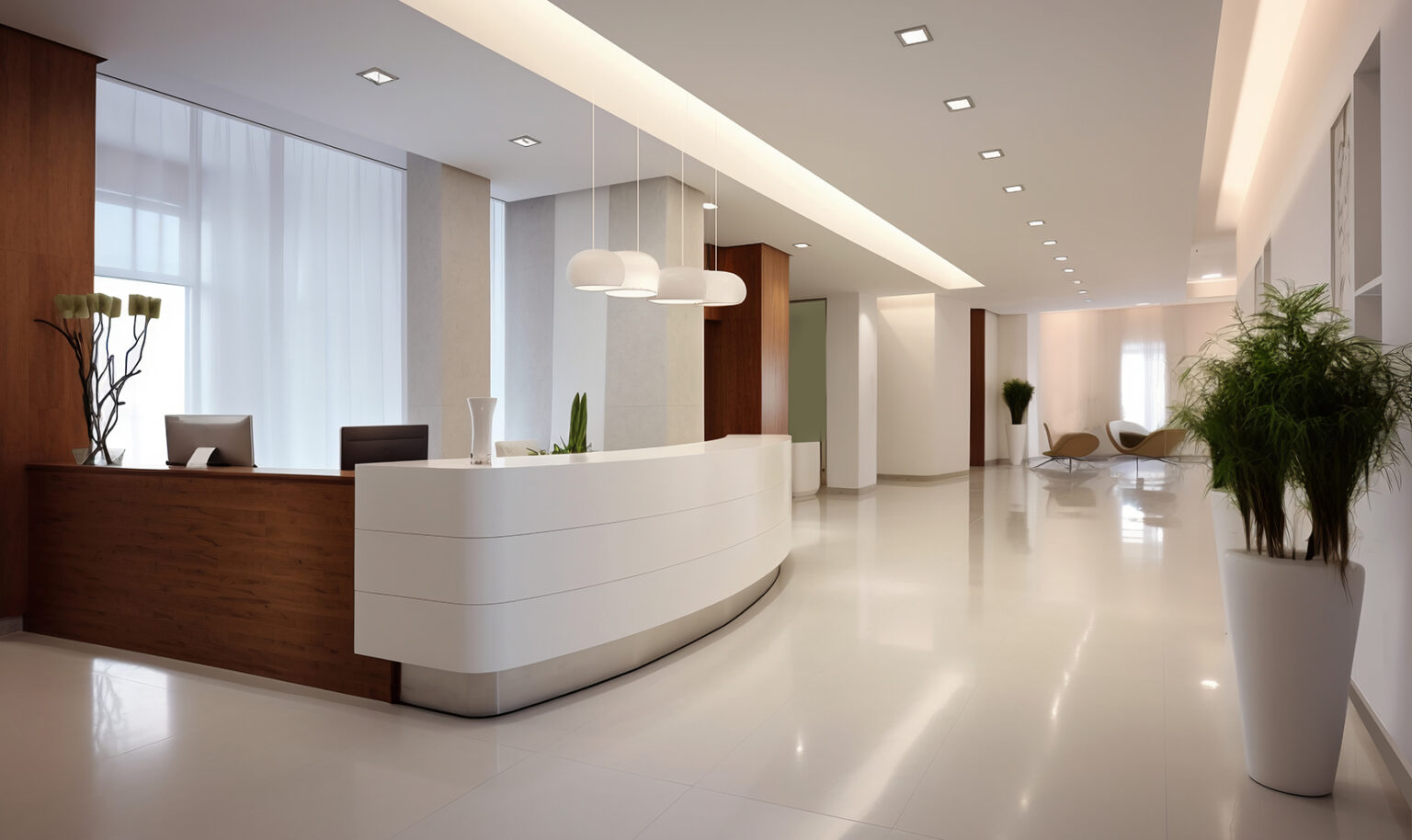 品漾診所，接待櫃檯